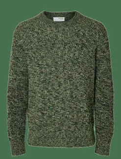 Selected SLMTILUM LS KNIT CREW NECK - Rundhalsad SKY CAPTAIN Best