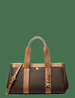 Michael Kors SM EW SATCHEL - Handväskor BRN/ACORN Sale
