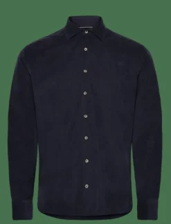 Hackett London SMART BABYCORD - Manchesterskjortor MIDNIGHT BLUE Outlet