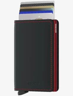 Secrid SM-Black - Plånböcker MATTE BLACK & RED Best