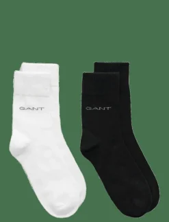 GANT SOCKS 2-PACK - Strumpor & Tights BLACK / WHITE Discount