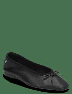 SOFT LEATHER BALLERINA BOW - Ballerinas|Tommy Hilfiger Clearance