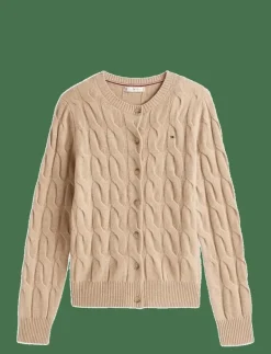SOFT WOOL CABLE C-NK LS CARDIGAN - Koftor|Tommy Hilfiger Discount