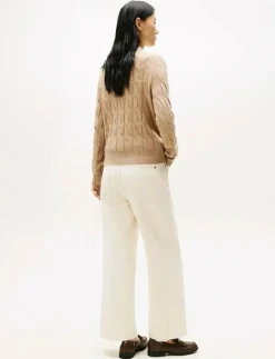 SOFT WOOL CABLE C-NK LS CARDIGAN - Koftor|Tommy Hilfiger Discount