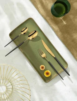 Amefa Soprano Cutlery Set 16-pcs - Bestickset BLACK/CHAMPAGNE