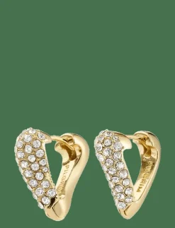 SOUL earrings gold-plated - Hoops|Pilgrim Hot