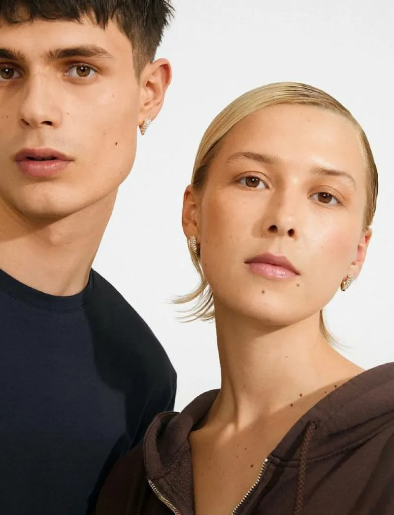 SOUL earrings silver-plated - Hoops|Pilgrim Hot