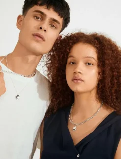 Pilgrim SPARKLE necklace 2-in-1 set, silver-plated - Kedjehalsband SILVER PLATED Online