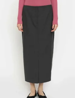 Soft Rebels SRLori Midi Skirt - GRS - Midi kjolar DARK GREY MELANGE Hot