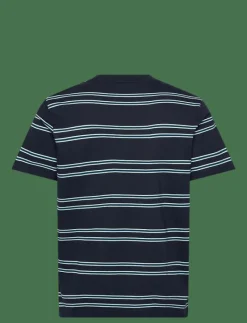 Original Penguin S/S MULTI STRIPE TEE - Kortärmad t-shirt DARK SAPPHIRE Sale