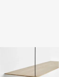 WOUD Stedge shelf (60 cm) - Hyllor WHITE PIGMENTED LACQUERED OAK New