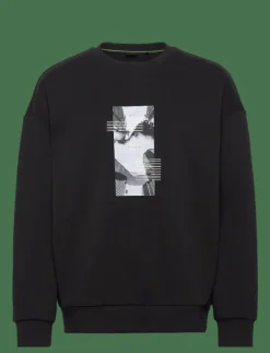 BOSS Stenson Zone - Sweatshirts BLACK