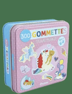 Auzou Stickers in Metallic Box - Unicorns - Klistermärken PINK Online