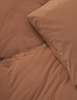 compliments Stone Bed Linen 150x210/50x60 cm - Påslakanset BROWN