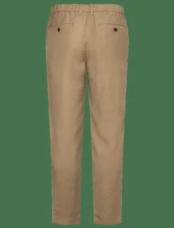 Mango Straight-fit pleated trousers - Casual byxor LIGHT BEIGE