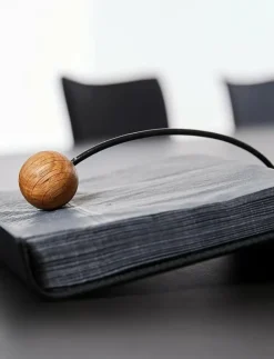 LIND DNA String Napkin Holder - Servettringar & Servettställ BLACK Discount