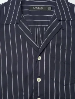 Striped Belted Twill Wide-Leg Jumpsuit - Jumpsuits|Lauren Ralph Lauren Outlet