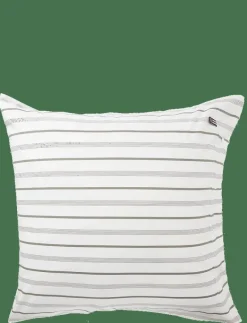 Striped Cotton Poplin Pillowcase - Örngott|Lexington Home Outlet