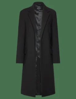 Structured double fabric coat with belt - Ullkappor|Mango Sale