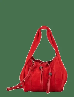 Becksöndergaard Suede Panel Harper Bag - Bucketväskor ADRENALINE RED Discount