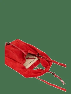Becksöndergaard Suede Panel Harper Bag - Bucketväskor ADRENALINE RED Discount