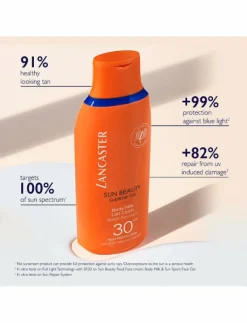 Lancaster Sun Care Face & Body Body milk SPF30 175 ML - Solprodukter Discount