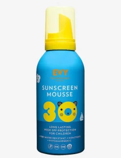 EVY Technology Sunscreen mousse SPF 30 KIDS face and body 150 ml - Solskydd för barn NO COLOUR Discount