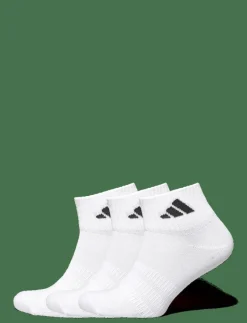 adidas Performance T ESS ANK 3P - Strumpor WHITE/WHITE/BLACK
