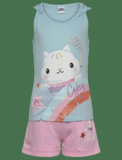 Gabby's Dollhouse T SHIRT + SHORT - Set med kortärmad t-shirt BLUE New