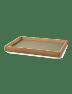 LIND DNA Teak Tray Square Even - Brickor HERBAL DUST/TEAK Clearance
