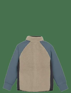 Color Kids Teddy Jacket W. Fleece Sleeves - Jackor STORMY WEATHER Clearance