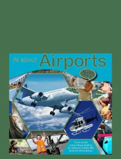 GLOBE Tell me more - All about Airports - Pedagogisk barnbok CHILDREN'S BOOK Clearance