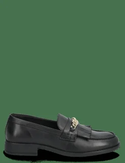 TH CHAIN FRINGE LEATHER LOAFER - Platta skor|Tommy Hilfiger Sale