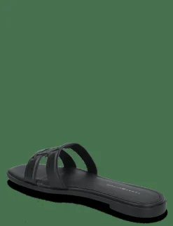 Tommy Hilfiger TH LOGO STRAP MULE - Sandaler BLACK Sale