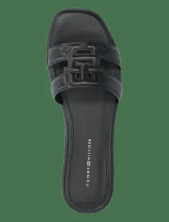 Tommy Hilfiger TH LOGO STRAP MULE - Sandaler BLACK Sale