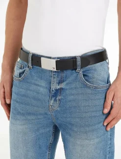 Tommy Hilfiger TH PLAQUE BELT 3.5 ADJ - Skärp BLACK New