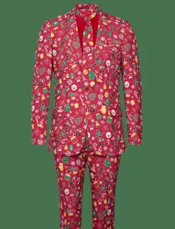 The Awesome Christmas Suit Rød - Kostymer|Happy Seasons Online