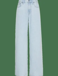 THE WIDE LEG LINEN - Vida byxor|Calvin Klein Jeans New