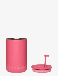 Design Letters Thermo/Insulated Cup - Termosmuggar CHERRY PINK 2045C Clearance