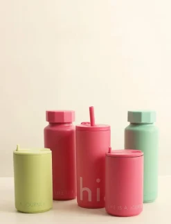 Design Letters Thermo/Insulated Cup - Termosmuggar CHERRY PINK 2045C Clearance