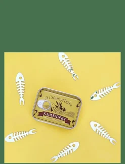 Tilltuggsgafflar Sardiner, set om 6 i plåtask - Gafflar|Balvi Best