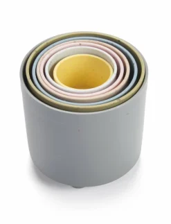 Dantoy TINY BIO PLAY CUPS - 6+ MONTHS - Stapelbara klossar Online