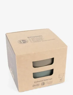 Dantoy TINY BIOBASED BOWL SET - Serveringsset OLIVE AND GREY New