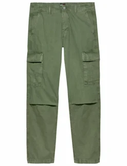 Tommy Jeans TJM JAIMIE TWILL RLX STR CARGO - Cargobyxor ARUBA GREEN