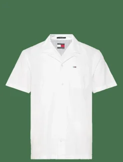TJM LINEN BLEND CAMP SS EXT - Linneskjortor|Tommy Jeans Online
