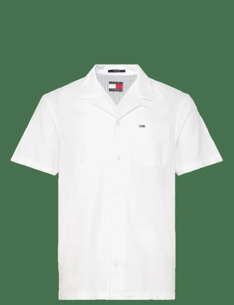 TJM LINEN BLEND CAMP SS EXT - Linneskjortor|Tommy Jeans Online