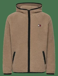 Tommy Jeans TJM REG BADGE TEDDY ZIP TRU EXT - Mellanlager COASTAL TAUPE Online