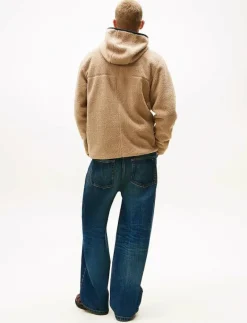 Tommy Jeans TJM REG BADGE TEDDY ZIP TRU EXT - Mellanlager COASTAL TAUPE Online