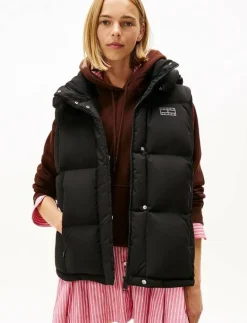 Tommy Jeans TJW ALASKA GRID DOWN VEST - Vadderade västar BLACK Online