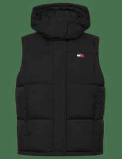 Tommy Jeans TJW ALASKA GRID DOWN VEST - Vadderade västar BLACK Online